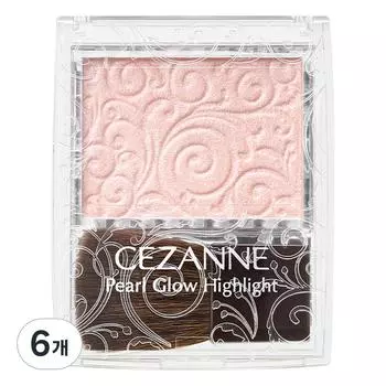 Хайлайтер Cezanne Pearl Glow 2,4 г, оттенок 04 Shell Pink, 6 шт.