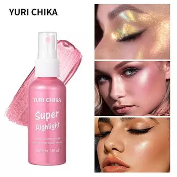 Хайлайтер для тела в виде спрея с тонкими блестками Dazzle Quicksilver Colorful Gold Color Color Polarization