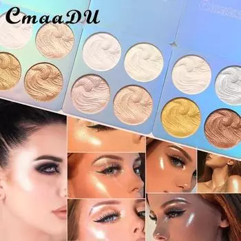 Хайлайтер с запеченной пудрой CmaaDu подчеркивает силуэт и контур, не размазывается и не выцветает. 01