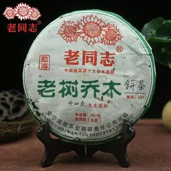 Хайвань Шэн Пуэр 2010 года Беседка Старого Дерева Сырой Пуэр партия 101 357г
