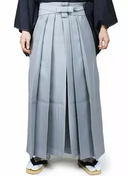 Хакама Кендо Простые Хакама для верховой езды Выпускной Церемония совершеннолетия Официальное кимоно Кюдо Размер SS Стринги Низ [Русалка Оокини] [Оокини] серый