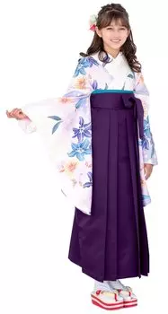 Хакама выпускной начальной школы церемония вручения дипломов начальная школа хакама хакама великолепный юниор стринги низ Shion Lily [KYOETSU] комплект,