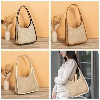 Хаки Подмышки Большая Сумка Соломенная Сумка Модная Соломенная Сумка Лето