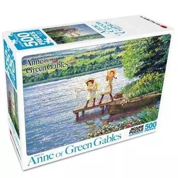 Haksan Cultural Company Red Gables and Sparkling Lake Jigsaw Puzzle 500pcs, Korean popular puzzles