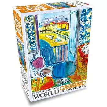 Haksan Cultural History Jigsaw Puzzle Round Table by the Nice Beach Window, Korean popular puzzles