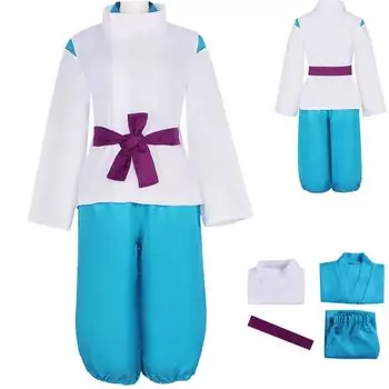 Хаку Огино Белая одежда для косплея Косплей Костюм на Хэллоуин Маскировка Костюм Событие Школьный Фестиваль Вечеринка Аниме Костюм Набор Рождество [Anywcos] Женский