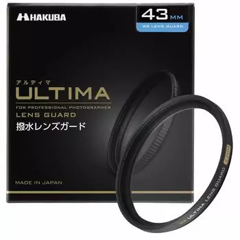 HAKUBA 43mm Lens Filter ULTIMA WR Transmittance 99.5% + Wide Band Ultra Low Reflection Water Repellent Stain Resistant Thin Frame Made in Japan For