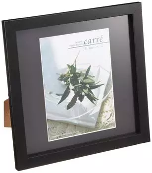 HAKUBA Квадратное фото 2L 1 Легкий и небьющийся ПЭТ Можно использовать вертикально или подвешивать Шнурок и подставка Рамка, Каре, Размер, Сторона, Черный, Деревянный, чёрный