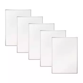 HAKUBA Рамка для картины, новая необычная панель размера А1, набор из 5 штук, купить серебряную панель для плаката, алюминиевая рамка, тип вставки, передняя панель из ПЭТ [оптовый набор] AMZFNFP5-A1 серебряный