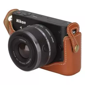 HAKUBA Single Lens Camera Case Hongawa Body Case 1 J2 Brown DBC-N1J2BR