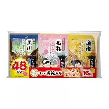 Hakugen Earth Iiyu Tabidachi Ассорти Расслабляющая погода 48 пакетиков Соли для ванн 25 г (х 48)
