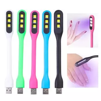 HALAIMAN Mini Usb 3 УФ-лампы для сушки гелевых ногтей, мини-портативная светодиодная УФ-лампа для ногтей, инструменты для маникюра, все для маникюрного инструмента USB Plug белый