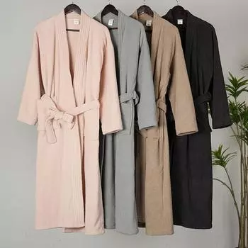 Халат Ant Velvet Пижама женская осенне-зимняя ночная рубашка для пары полубархатная ночная рубашка женский халат домашний сервис XL розовый