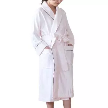 Халат Bloom Imabari, полотенце, марля, цветочный, теплый, быстросохнущий, сделано в Японии, узор, размер, подходит для ношения, платье, женское, ткань, ткань, 100% хлопок, узор, кант,