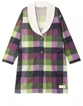 Халат Relax Robe x комнатная одежда с длинными рукавами Изготовлен из подкладки из ворсистого джерси с высокой теплоизоляцией. Материал: флис BRW703 PU [Wacoal & Sleep] [AVOCA Wacoal]