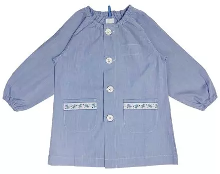 Халат с открытой передней частью, синий ABC Bear [Улыбчивый] (XS) светло-синий