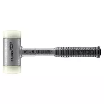 HALDER Shockless Recoilless Super Craft Hammer Steel Handle Nylon Diameter 60 (White) 3377.060