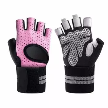 Half-Finger Fingerless Workout Gloves Breathable Cycling Gloves Men s Fingerless Gloves Road Bike M