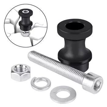 Half-Linked Winch Hook Black 10 Bolt Mount Aluminum Alloy For 3/8 1/2 Clevis Slip Car Winch Rope Hook Stand Steel чёрный