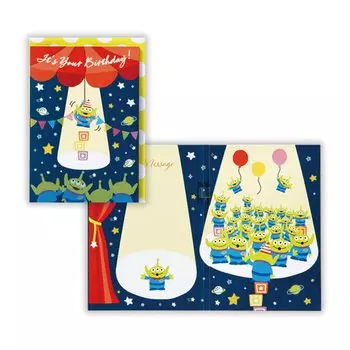 Hallmark Hallmark Disney Toy Story Поздравительная открытка на день рождения Музыкальная шкатулка Открытка Alien 815158