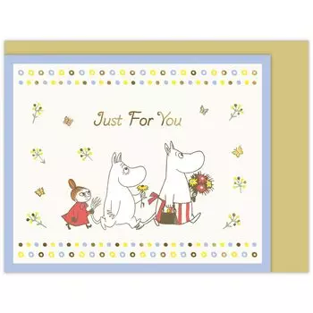 Hallmark Moomin Greeting Card Multipurpose Mini Card Flower Arch 840358