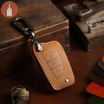 HALLMO Футляр для автомобильных ключей Toyota Складные ключи синий