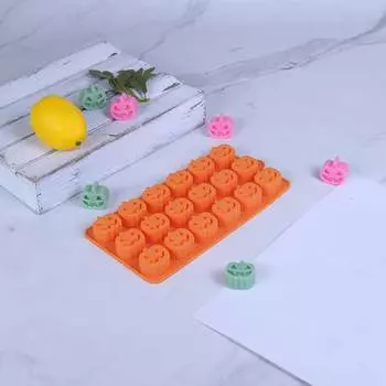 Хэллоуин 18 Даже силиконовая форма для торта оранжевый