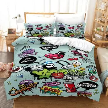 Хэллоуин 3D цифровая печать трех частей цифровой комплект пододеяльник специальный выпуск GB-Single135cm200cm