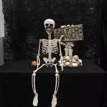 Хэллоуин 70 см Скелет Моделирование Человеческий Пластиковый Скелет Дом Привидений Реквизит Скелет Украшения One Size