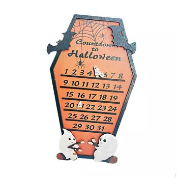 Хэллоуин Адвент Календарь Обратный Отсчет Украшение Стола Подвижный Блок Летучие Мыши В Помещении