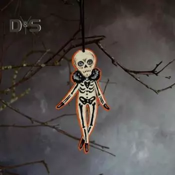 Хэллоуин акриловый кулон жуткий призрак тыквенная голова статуя зеркало заднего вида украшение для окна автомобиля двери стены спальни C