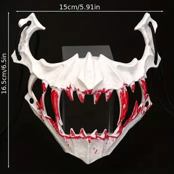 Хэллоуин аниме Половина лица Кровоточащая маска Тигр Йеша Тяньгоу Человек Волк Маска Танцевальная маска для выступлений