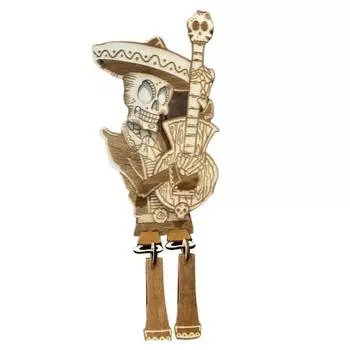 Хэллоуин Артикулированный Скелет Декорация Скелет Статуэтка Коллекционная Сделай Сам Деревянное Украшение для Домашнего Декора для Вечеринки A