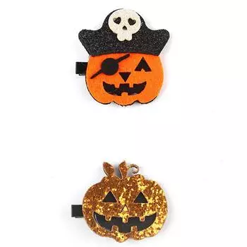 Хэллоуин Атмосфера Домашние животные Заколки для волос Длинношерстные кошки и собаки Смешные тыквы Призрак Череп Заколки Нарядные аксессуары для волос A5