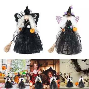 Хэллоуин Бабочка Ведьма Подвесное Украшение Летающая Фигурка Ведьмы для Дома с Привидениями Устрашающее Украшение Для Вечеринки 11