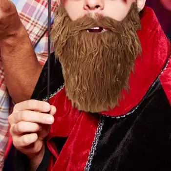 Хэллоуин Борода Регулируемая Эластичная Веревка Накладные Усы для Мужчин Игра Маскировка Yellow