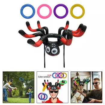 Хэллоуин Бросание колец Игра В помещении На улице для Детской вечеринки Семейные Летние Игры для бассейна красный