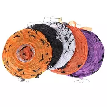 Хэллоуин бумажный фонарь тыква паук череп летучая мышь подвесной фонарь Хэллоуин декор E