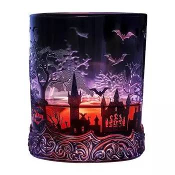 Хэллоуин Бутылка виски Готический стиль Магическое зелье Стеклянный декантер для виски для коллекционеров Подарки папе мужу Праздничный барный декор C