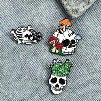 Хэллоуин Череп Брошь Ювелирные Изделия Креативные Значки Нагрудный Знак
