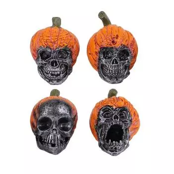 Хэллоуин Череп Смоляный Орнамент Ужас Тыквенная Шляпа Череп Украшения