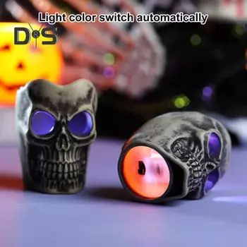 Хэллоуин Череп Свеча Украшения Жуткий Скелет Статуя Настольный Декор Для Уличного Двора Кладбища Товары Для Вечеринки Хэллоуин Skull