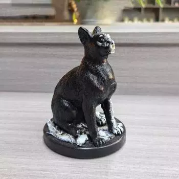 Хэллоуин Черная кошка Скелет Фигурка Жуткий Костяной Гном Статуэтка Из Смолы Скульптура Домашний Офис Книжная Полка Украшение Рабочего Стола Праздничный Орнамент