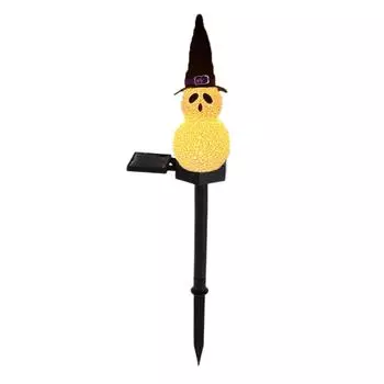 Хэллоуин Черная шляпа Солнечный уличный водонепроницаемый Садовое украшение Атмосфера Наземный свет One Size