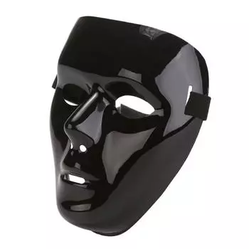 Хэллоуин Черная уличная танцевальная маска Чисто черная маска Маскарадная танцовщица Маска Хэллоуин чёрный