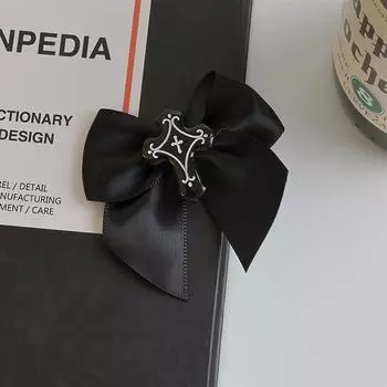 Хэллоуин Черный Бантик Крест Шпилька Y2K Лолита Готический Панк Заколки Для Волос Партии Аксессуары Для Волос Украшения Подарки