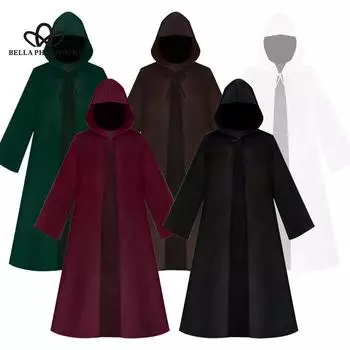 Хэллоуин Cos Robe Cape Cos Костюм Партия Длинный Косплей Длинный Черный Халат Платье Наряд S чёрный