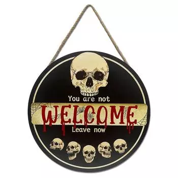 Хэллоуин Деревянный Плоский Декоративный Подвесной Знак Окружающая Среда В Помещении На Открытом Воздухе Вечеринка С Привидениями S чёрный