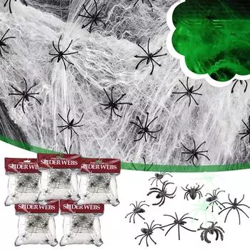 Хэллоуин дом с привидениями макет места проведения 100 г хлопок украшение сцены дома с привидениями One Size белый