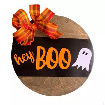 Хэллоуин Дверная Табличка Подвесное Украшение для Передней Декоративная Деревянная Комната Веранда